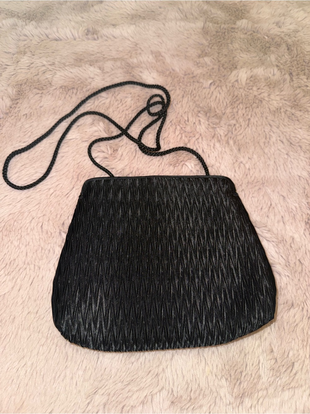 Vintage Whiting & Davis Purse with Rope Strap